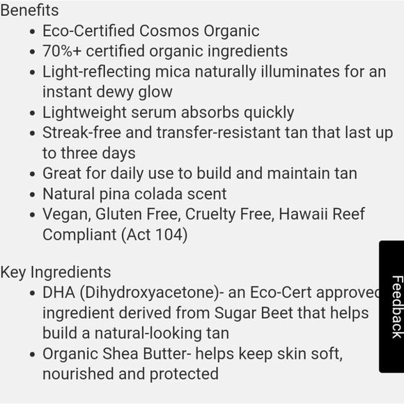 Cool 70%+ Organic Sunless Tan Luminizing Serum - Picture 7 of 13